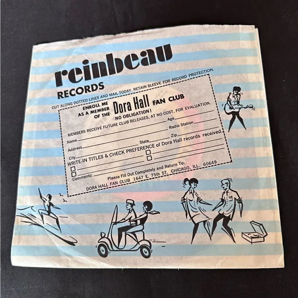 Vintage 1966 Dora Hall Solo Cup 45 Single - Over and Over / Down Town
